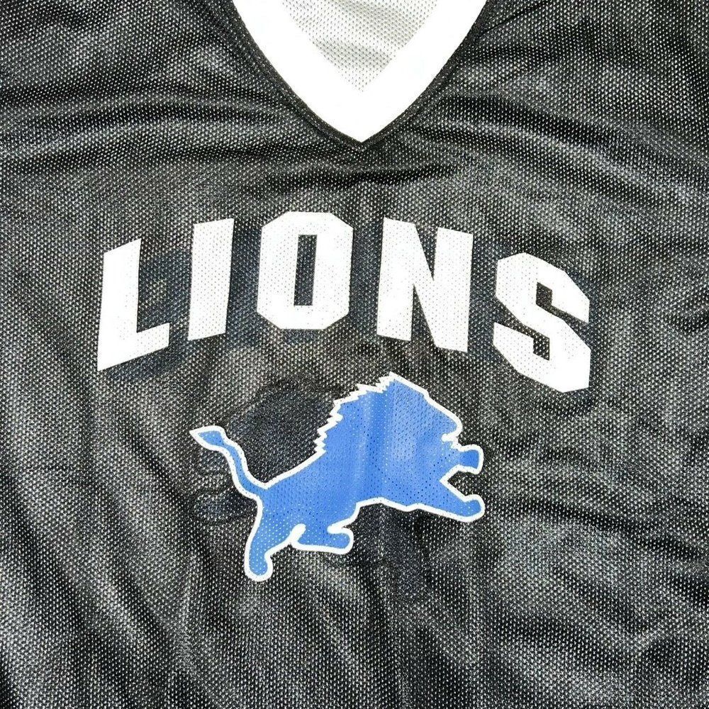 NFL White and Black reversible Detroit Lions Jersey sz M - Picture 4 of 12